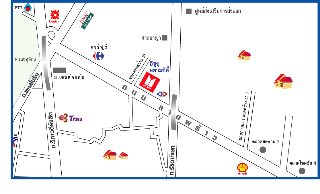 แผนที่ ที่ตั้ง บริษัท อีซูซุสยามซิตี้ จำกัด