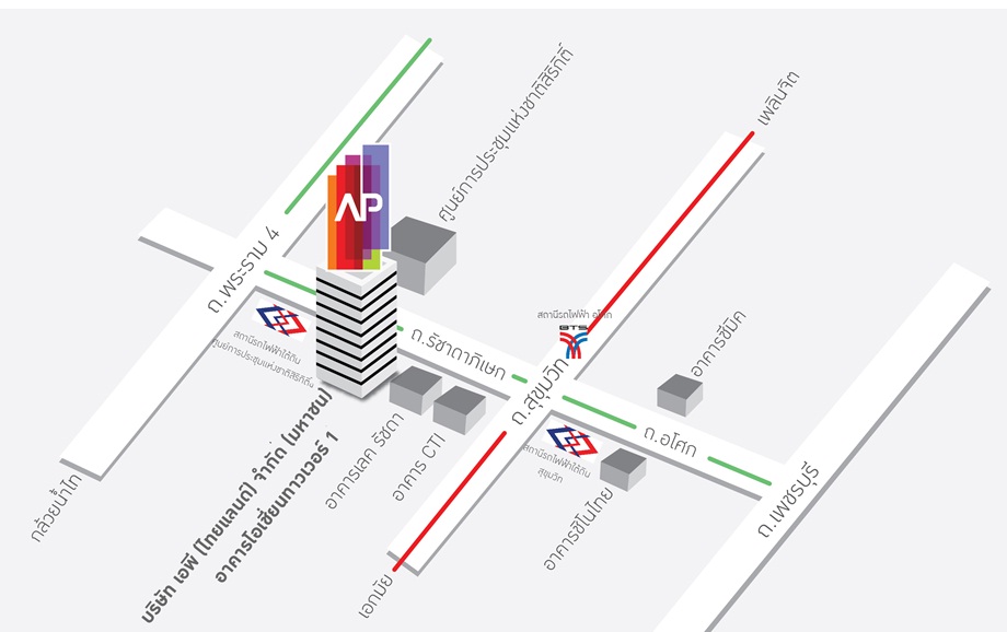 แผนที่ ที่ตั้ง  บริษัท เอพี (ไทยแลนด์) จำกัด (มหาชน)