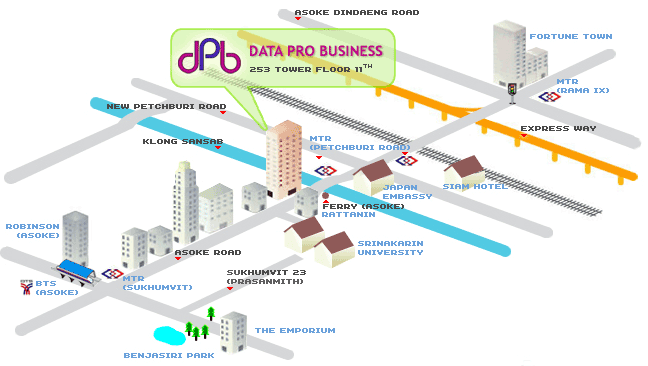 แผนที่ ที่ตั้ง บริษัท ดาต้าโปร บิวสิเนส จำกัด