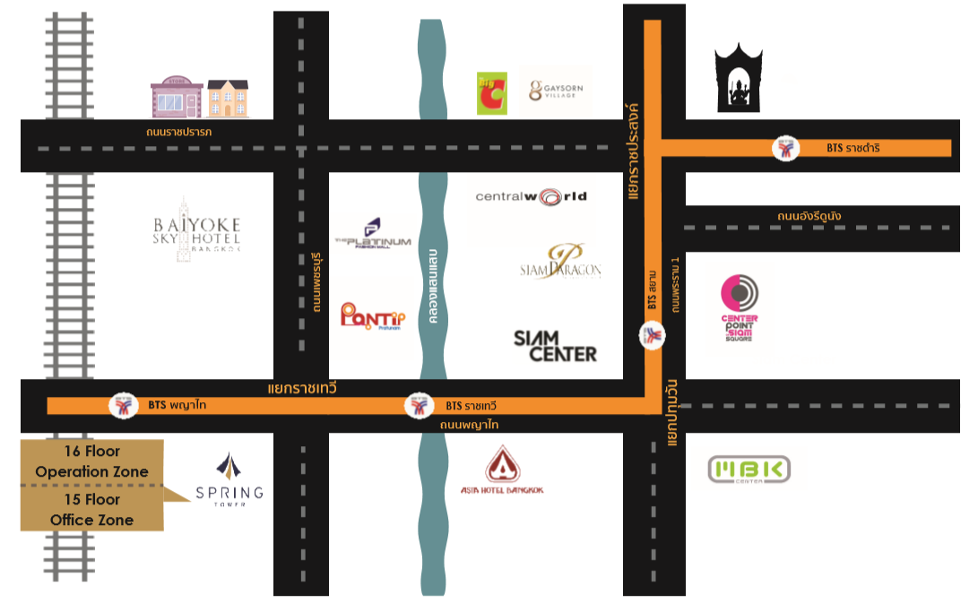 แผนที่ ที่ตั้ง TDCX Thailand 